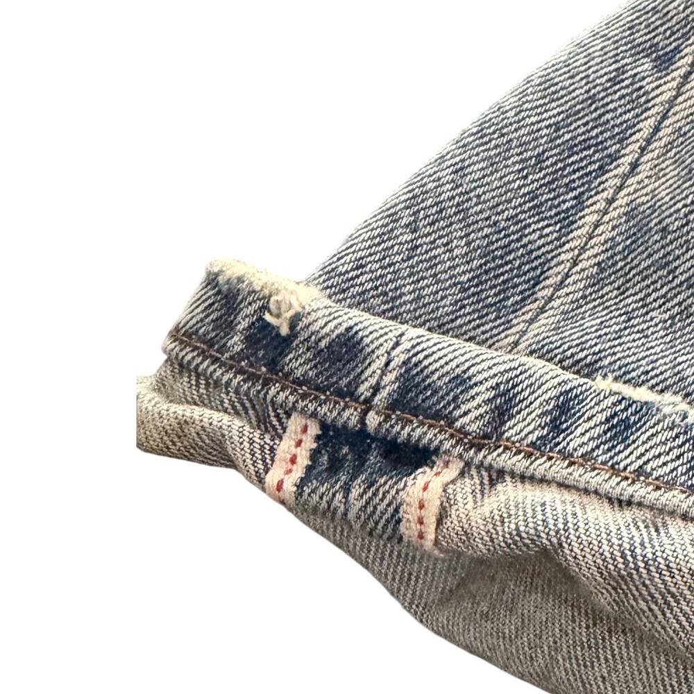 Free People Levis 501 90s Selvedge Denim Jeans Light Wash Straight Leg W31 NWT - Picture 10 of 13